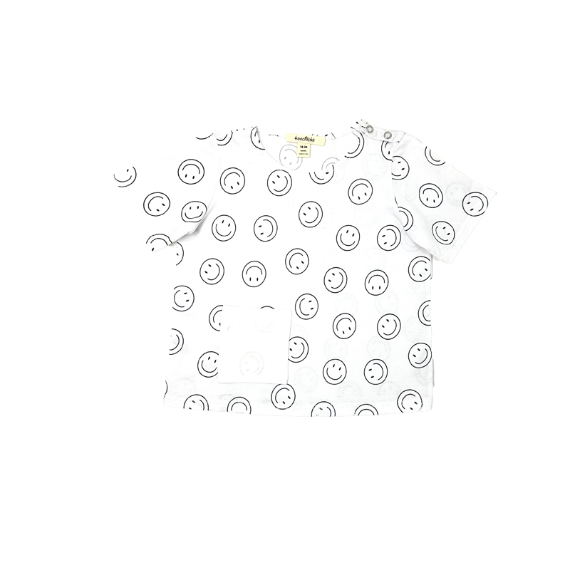 Baby Boys Smily Print Short and T-Shirt set