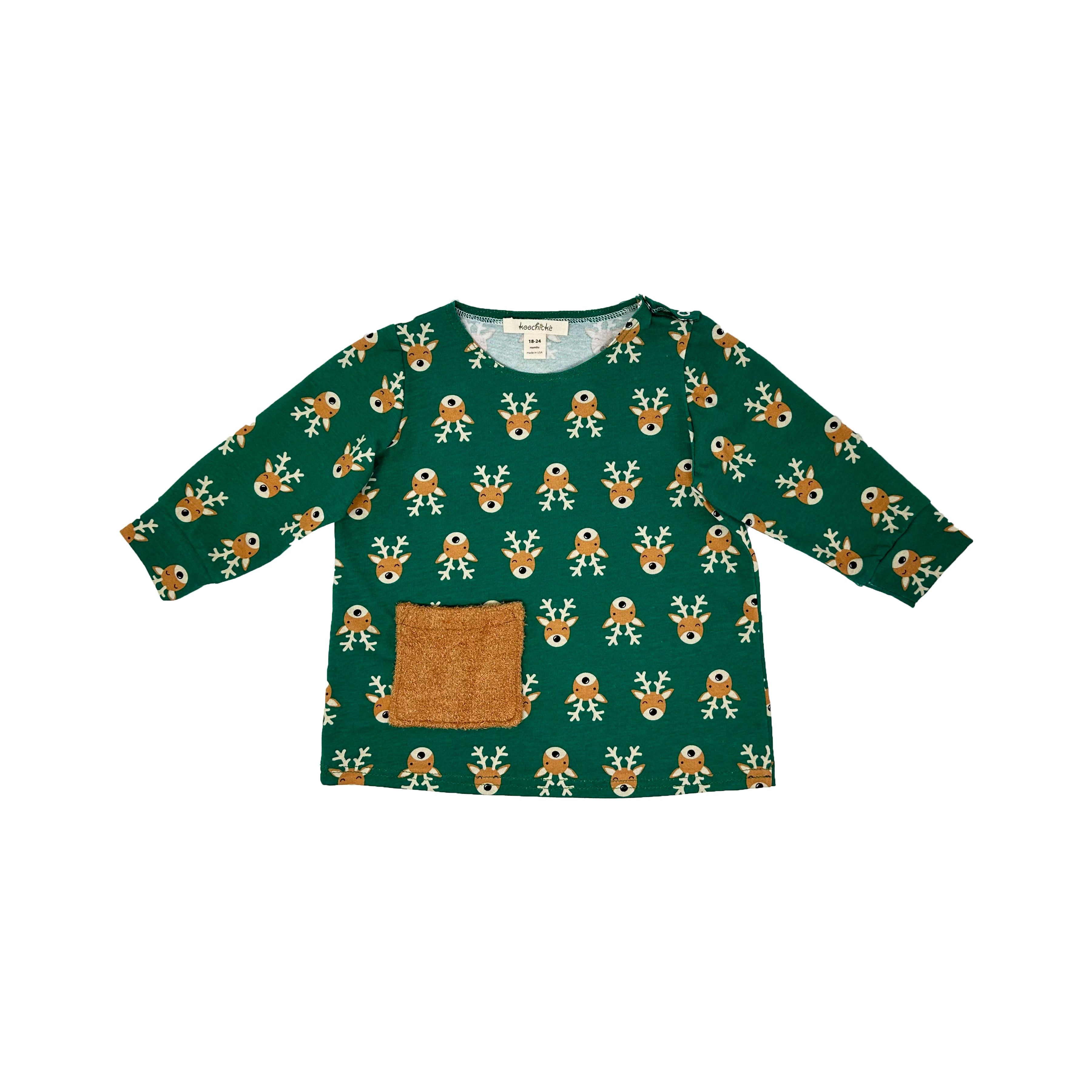 Babies Long sleeve Deer-Printed set