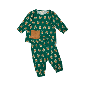 Babies Long sleeve Deer-Printed set