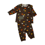 Babies Long sleeve bear-printed top