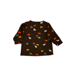 Babies Long sleeve bear-printed top