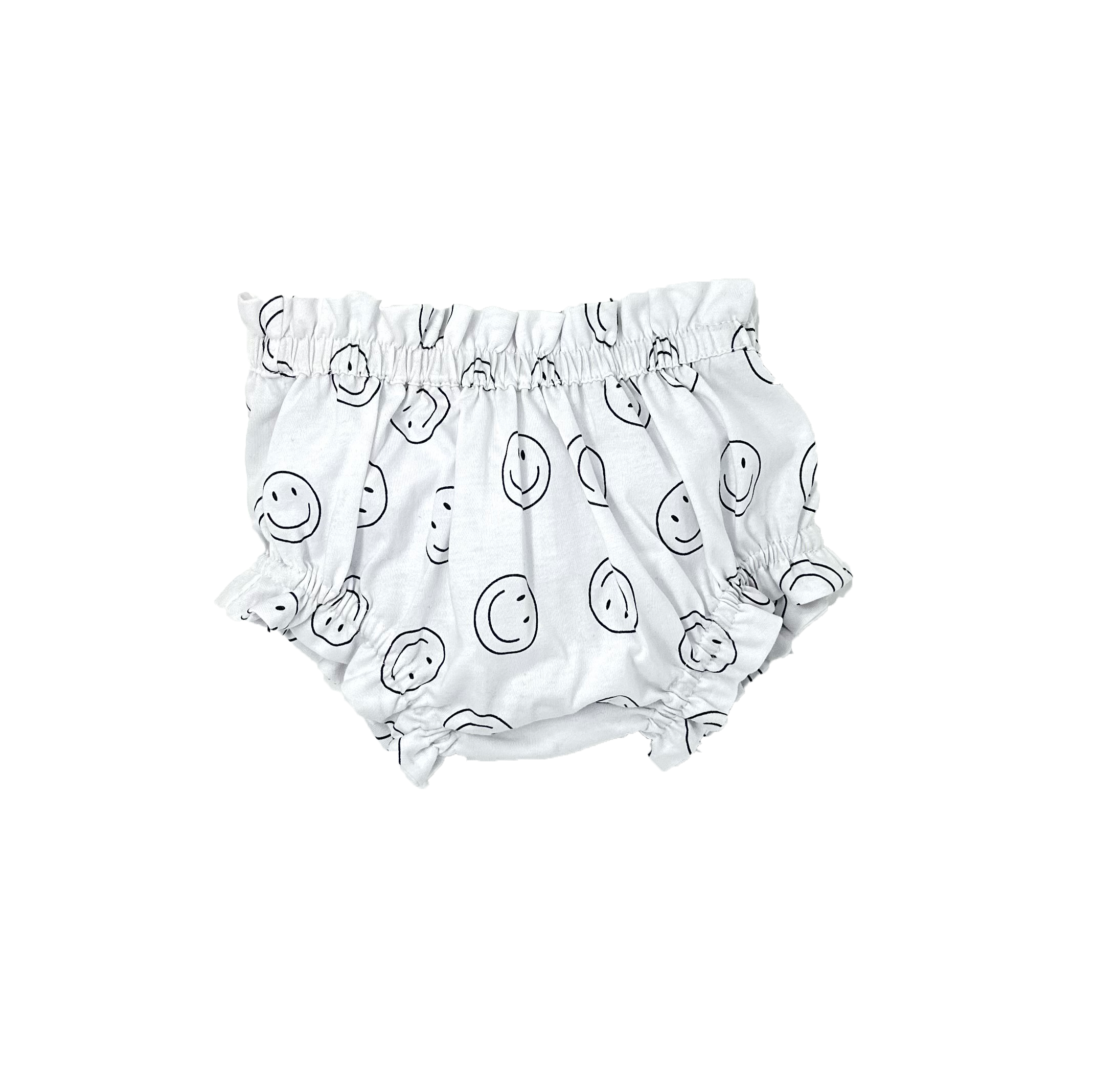 Baby Girls Smily Face Print Dress and Bloomers Set