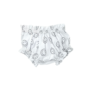 Baby Girls Smily Face Print Dress and Bloomers Set