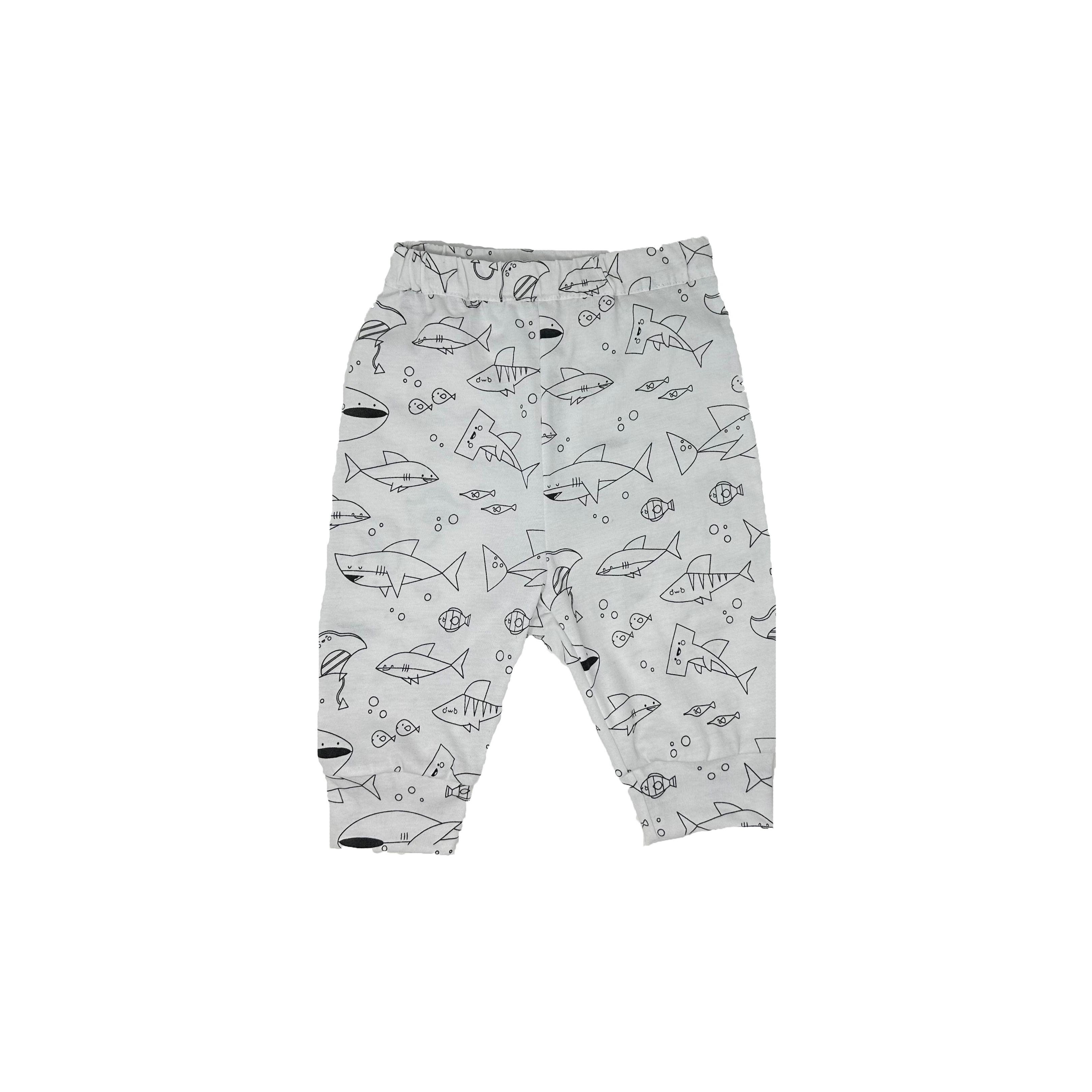 Boys Long Sleeve Shark-Printed set