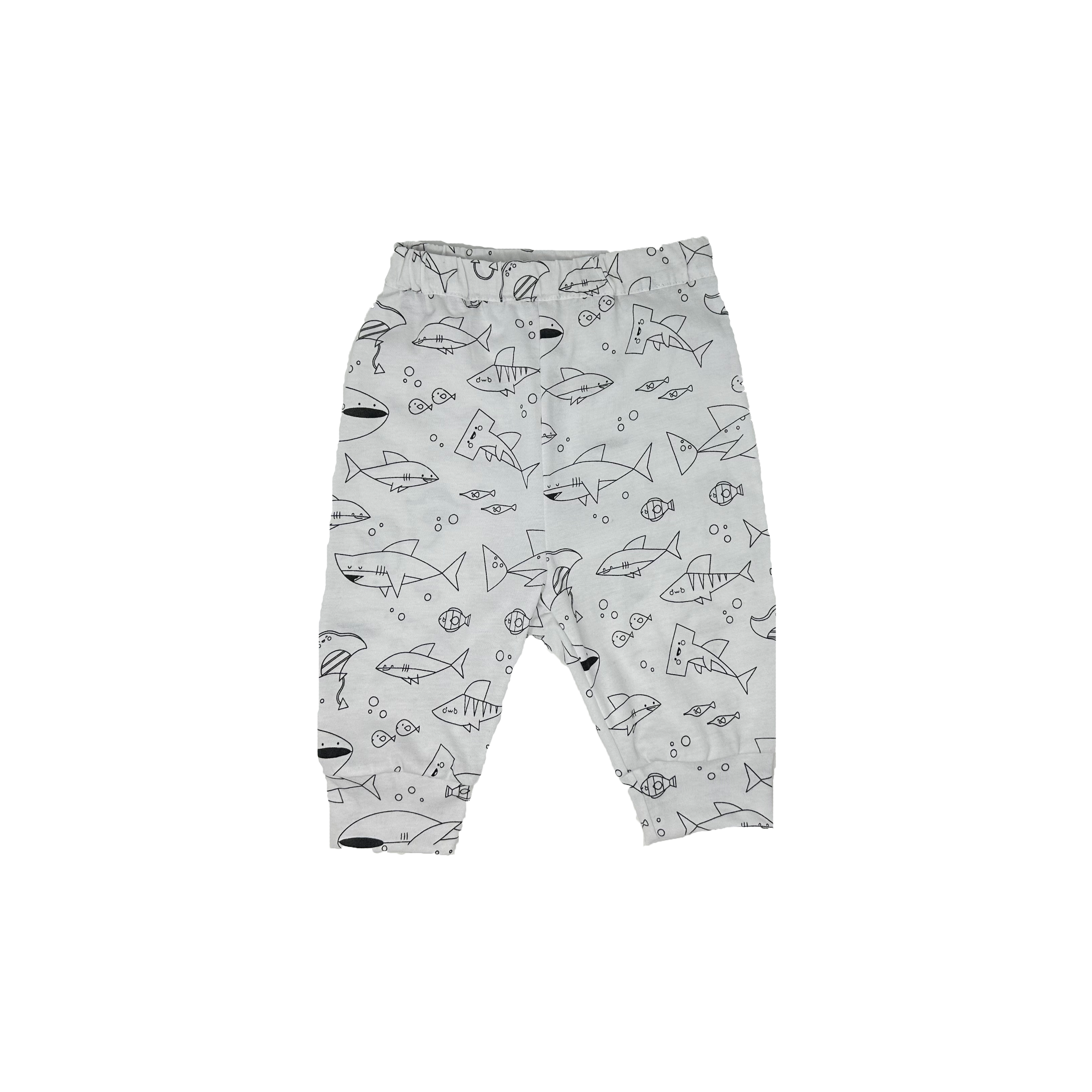 Boys Long sleeves Shark-Printed set