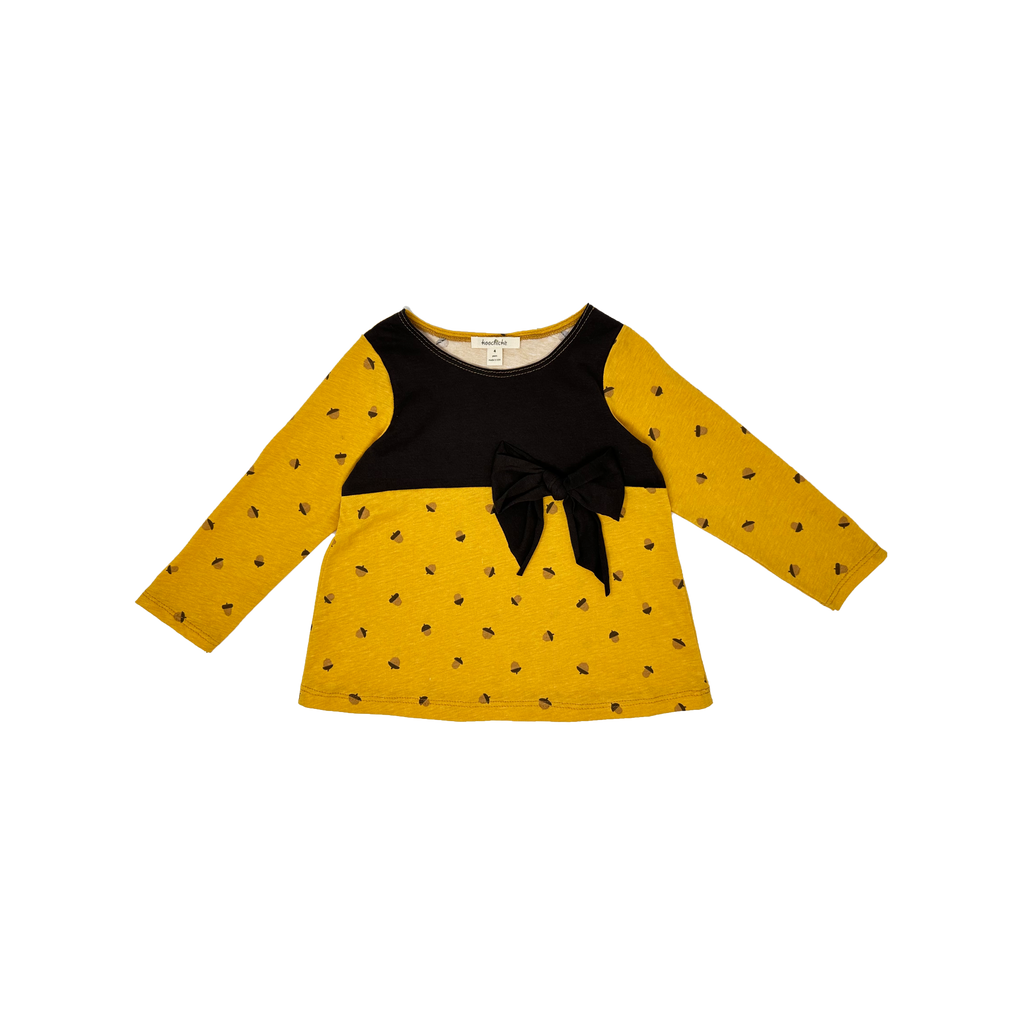 Girls Long sleeve acorn-Printed top