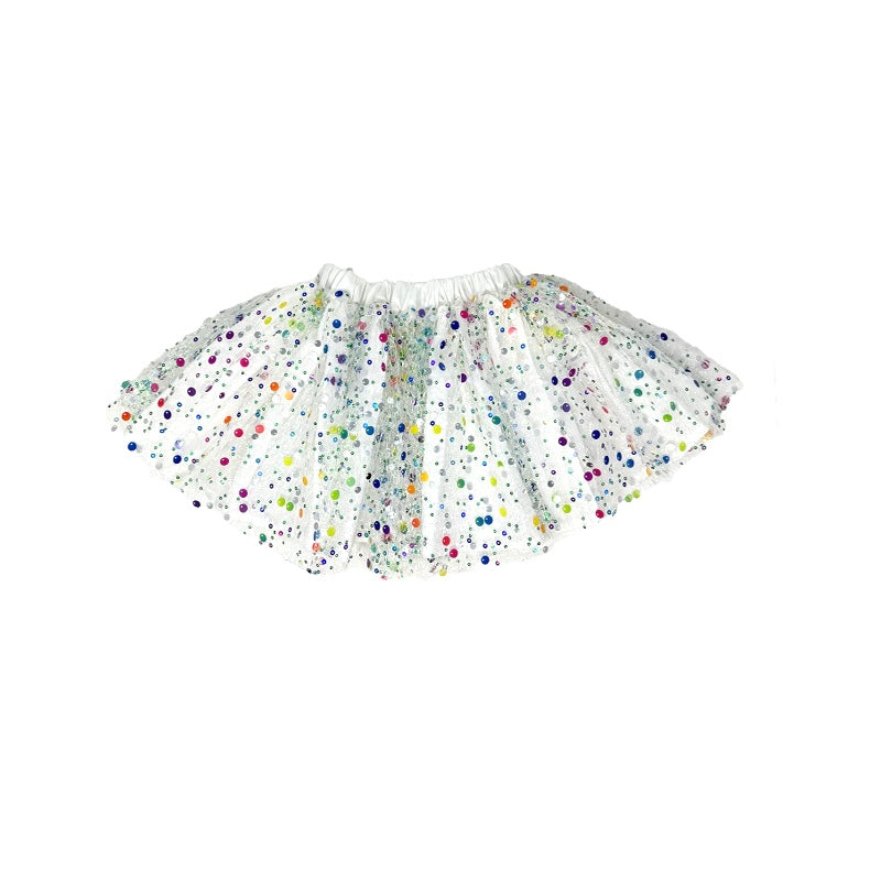 Girls Rainbow Tulle Skirt