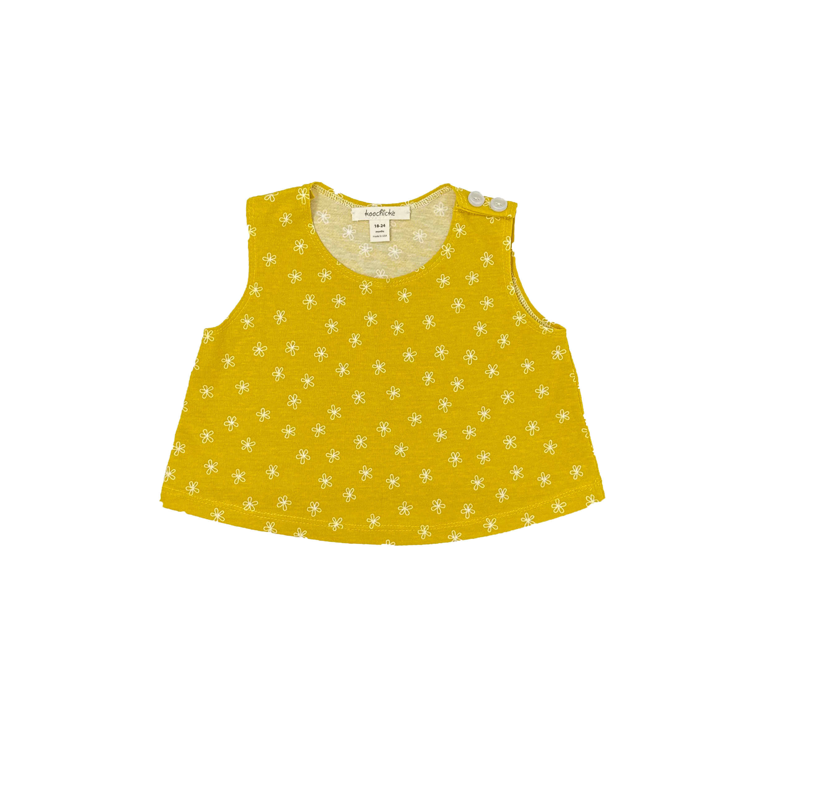 Baby Girls Yellow Floral Top
