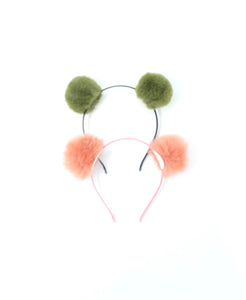 Set of Dusty Pink & Green Headband