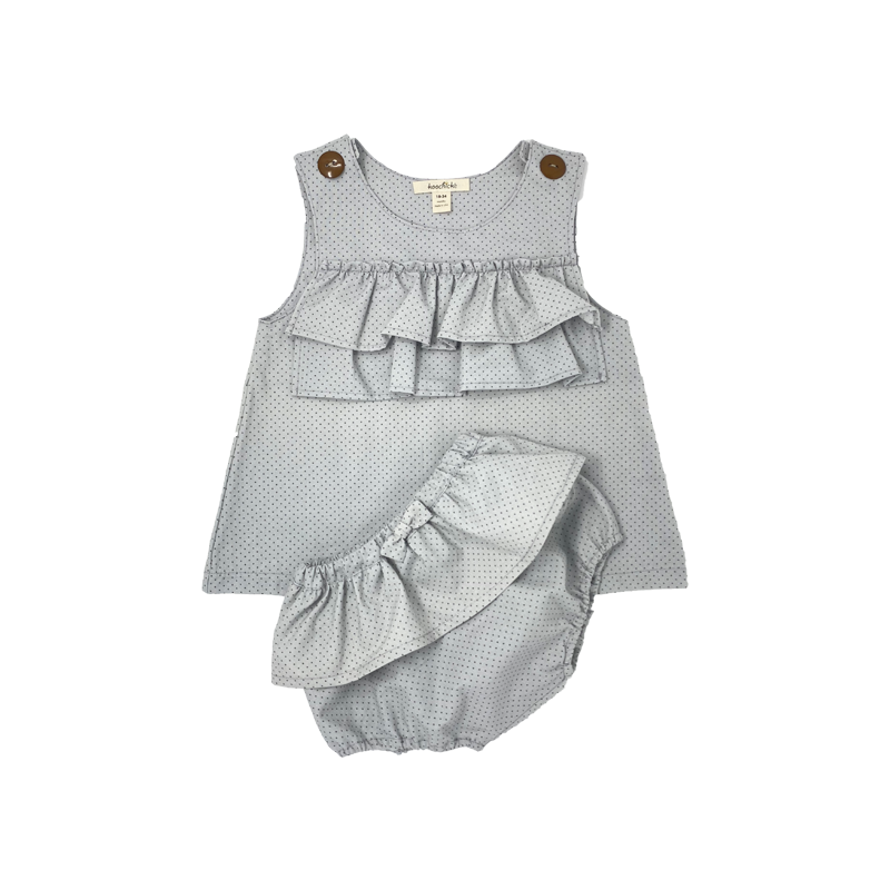 Baby Girls Polka Dot Dress with Bloomers