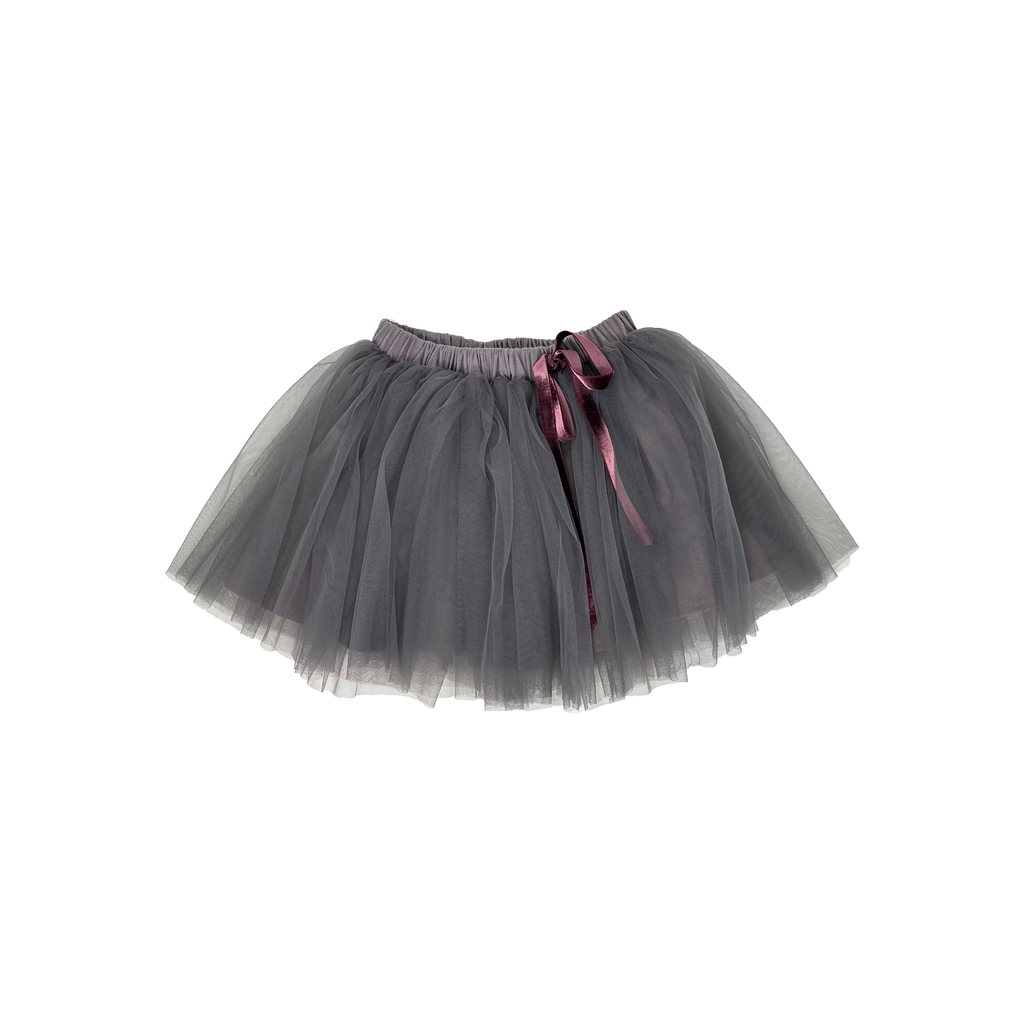 Girls Tulle Skirt With Velvet Bow