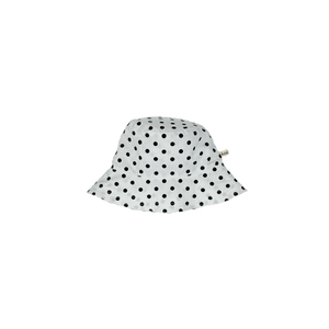 Girls Beige Polka Dot Bucket Hat