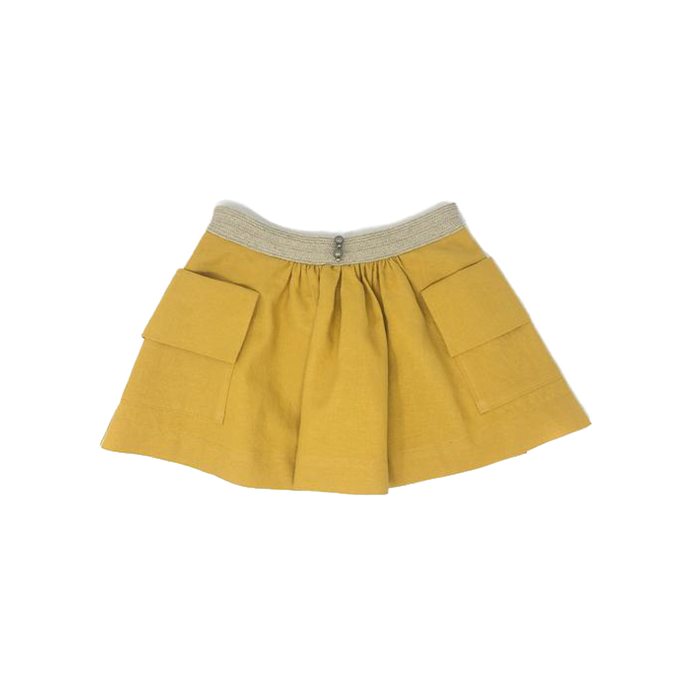 Girls  Linen Skirt With Large Cargo Pockets