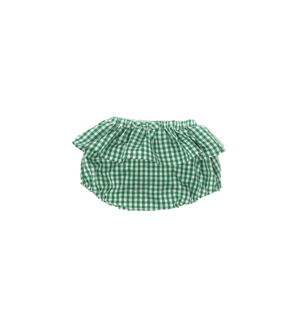 Kids Green Gingham Bloomers