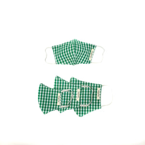 Green Plaid Mask-Family Package(4 Pcs)