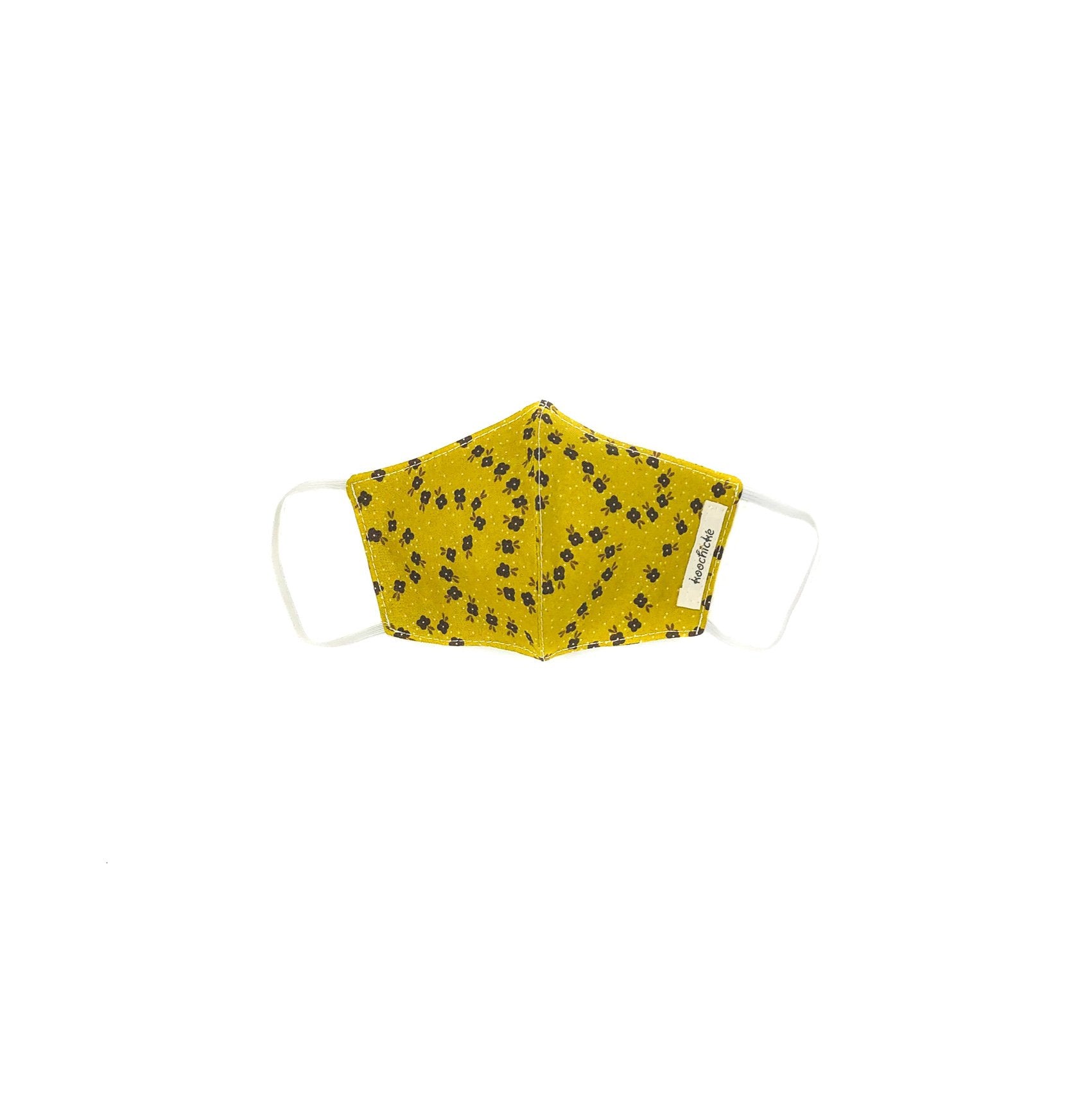 Mustard-Floral Mask- 6-Piece School Package