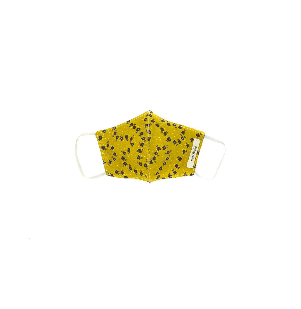 Mustard-Floral Mask- 6-Piece School Package